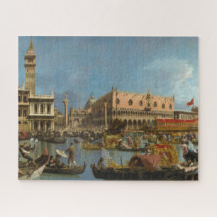 Der Bucintoro, der von Canaletto zum Molo zurückke Puzzle