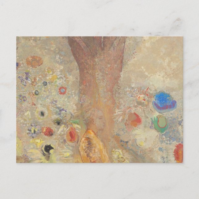 Der Buddha von Odilon Redon Postkarte (Vorderseite)