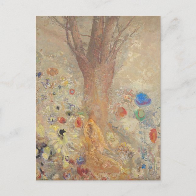Der Buddha von Odilon Redon Postkarte (Vorderseite)