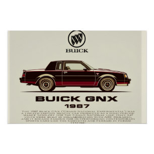 Der Buick GNX von 1987 Poster