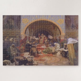 Der bulgarische Zar Simeon von Alphonse Mucha Puzzle