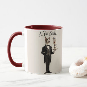 Der Bull Terrier Butler Tasse