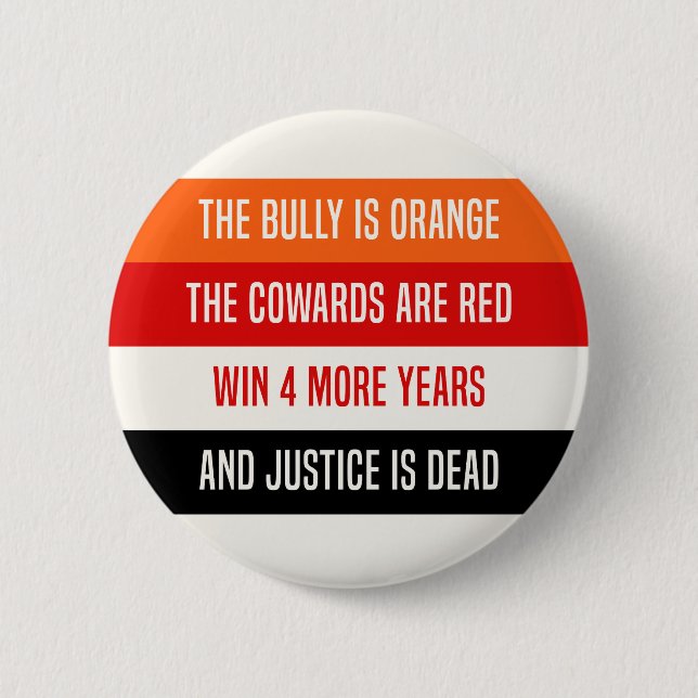 Der Bully ist Orange Button (Vorderseite)