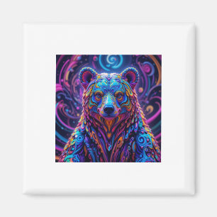 Der Bunte Bär-Aufkleber Magnet