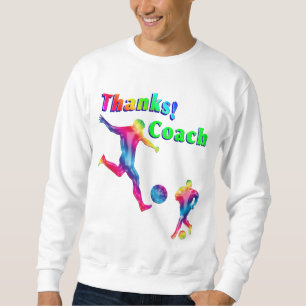 Der bunte Fußball-Trainer danken Ihnen Sweatshirt