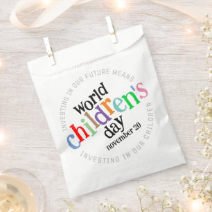 Der bunte glückliche Weltkindertag Geschenktütchen