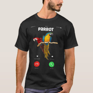 Der bunte Papagei ruft T-Shirt