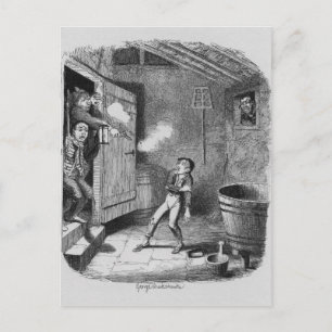 Der Burggrab der Abenteuer von Oliver Postkarte