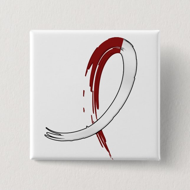 Der Burgungy und weißes Band A4 des Button (Vorderseite)