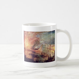 Der Burning der Häuser des Parlaments durch Turne Kaffeetasse