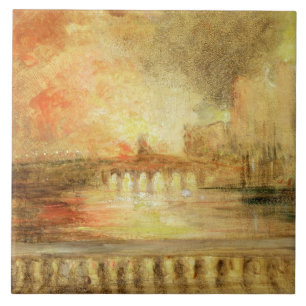 Der Burning der Häuser des Parlaments, previousl Fliese