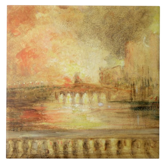 Der Burning der Häuser des Parlaments, previousl Fliese (Vorderseite)