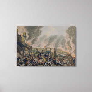 Der Burning von Moskau 1813 am 15. September 1812 Leinwanddruck