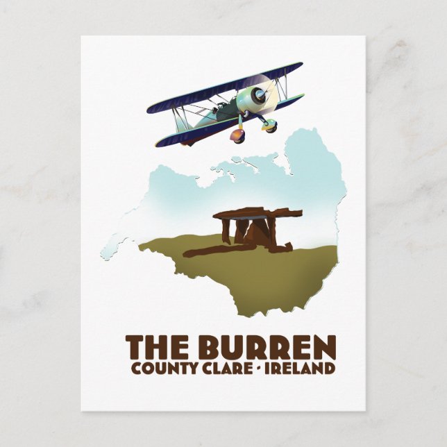 Der Burren-Landkreis Clare Irland Postkarte (Vorderseite)