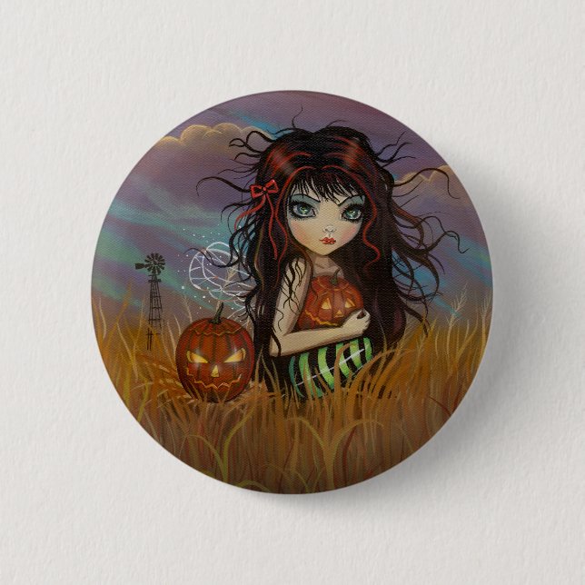 Der Button "Halloween Fairy Pinback" (Vorderseite)