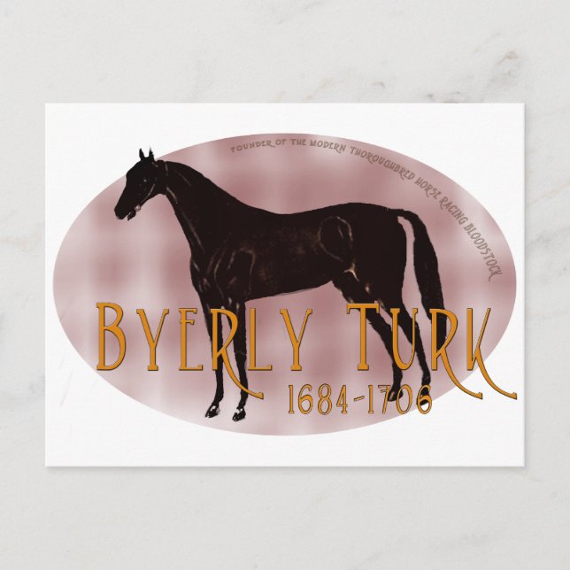 Der Byerly Turk Postkarte (Vorderseite)