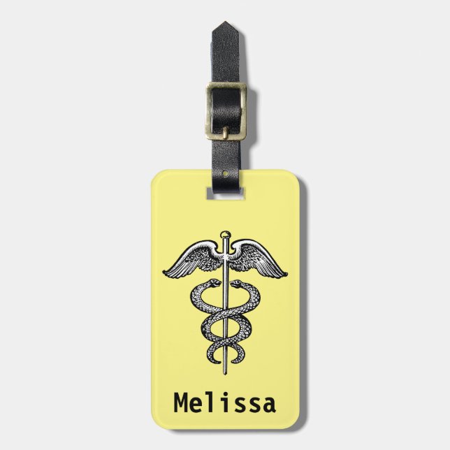 Der Caduceus Gepäckanhänger (Vorderseite vertikal)