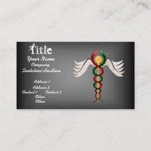 Der Caduceus Visitenkarte