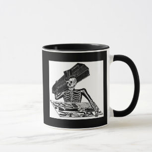 "Der Calavera der Leute" circa 1800's Mexiko Tasse