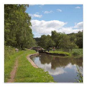 Der Caldon Canal Cheddleton Staffordshire Fotodruck