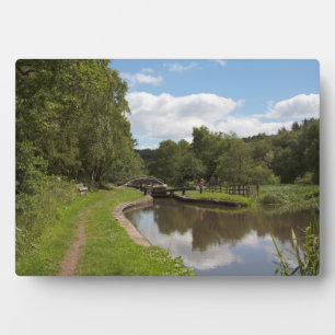 Der Caldon Canal Cheddleton Staffordshire Fotoplatte