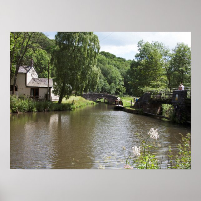 Der Caldon Canal Consall Staffordshire Poster (Vorne)