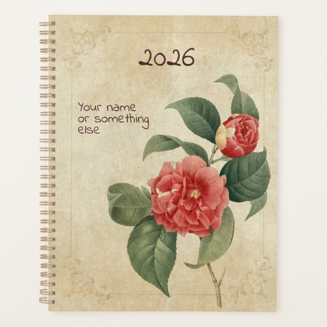 Der Camellia-Keeper-Planer: Winterrose-Edition Planer (Vorderseite)