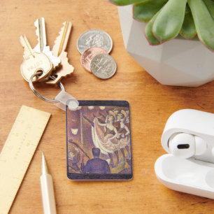 Der Can Can Dance, Le Chahut von Georges Seurat Schlüsselanhänger