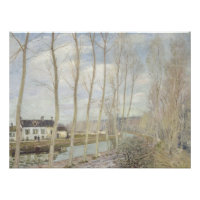 Der Canal du Loing bei Moret von Alfred Sisley