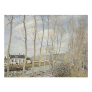 Der Canal du Loing in Moret von Alfred Sisley Poster