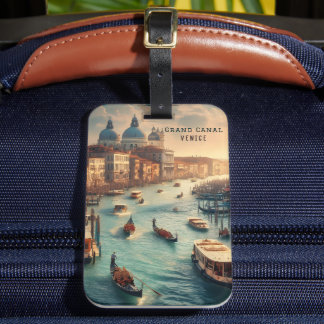 Der Canal Grande in Venedig - Italien Gepäckanhänger