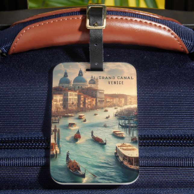 Der Canal Grande in Venedig - Italien Gepäckanhänger