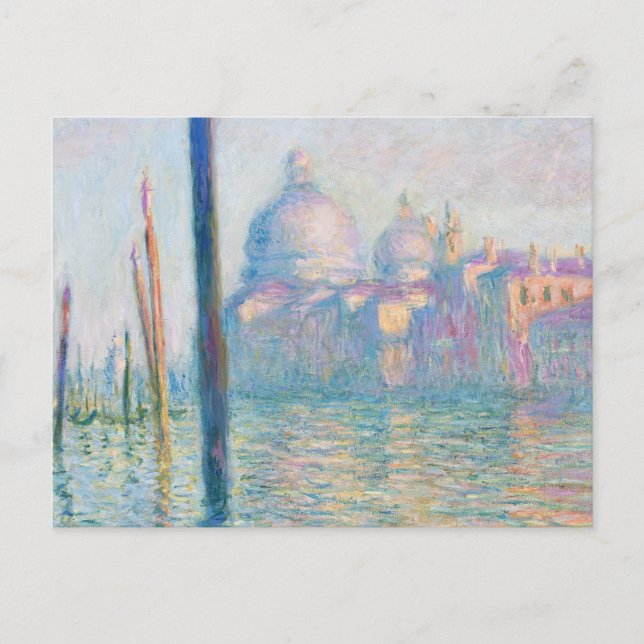 Der Canal Grande in Venedig von Claude Monet Postkarte (Vorderseite)