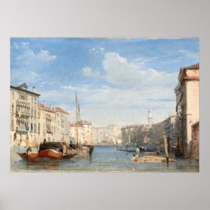 Der Canal Grande, Richard Parkes Bonington Fine Ar Poster