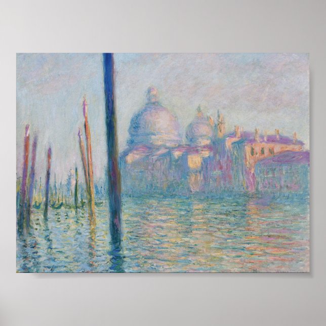 Der Canal Grande von Monet Poster (Vorne)