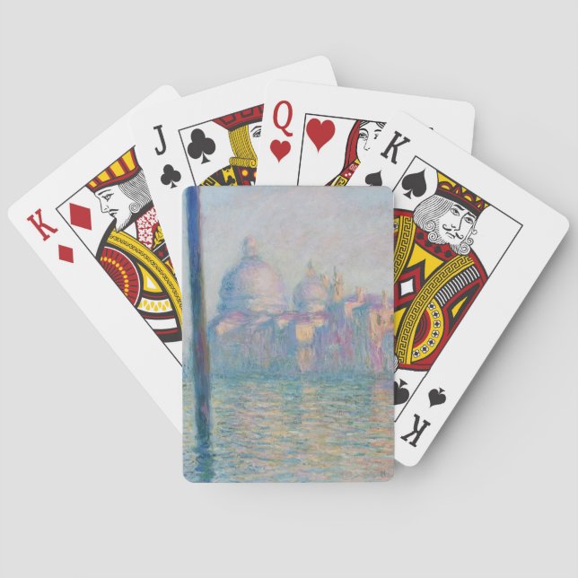 Der Canal Grande von Monet Spielkarten (Rückseite)