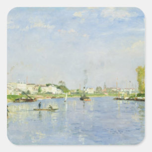 Der Canal Saint-Denis Quadratischer Aufkleber