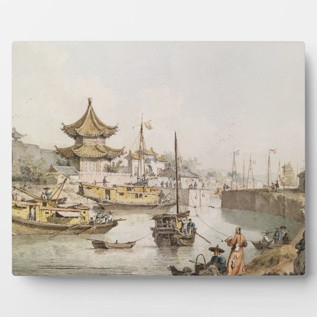Der Canale Grande, China, (w/c) Fotoplatte (Vorderseite)