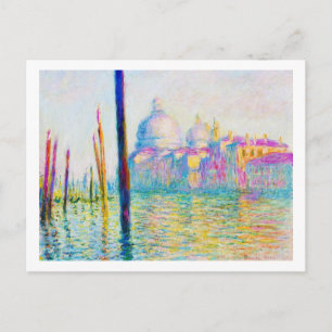 Der Canale Grande in Venedig Claude Monet Postkarte