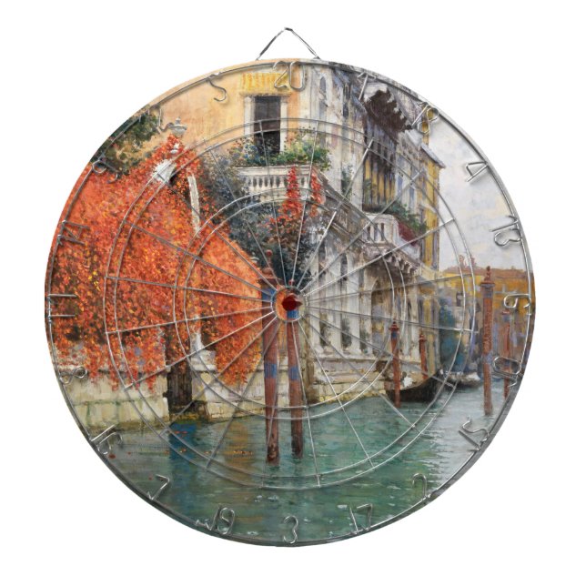 Der Canale Grande in Venedig (von Vincenzo Caprile Dartscheibe (vorne)