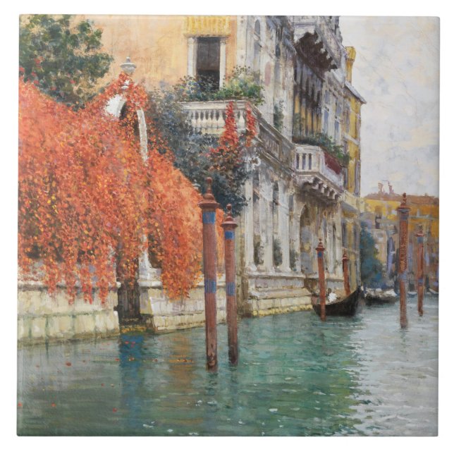 Der Canale Grande in Venedig (von Vincenzo Caprile Fliese (Vorderseite)
