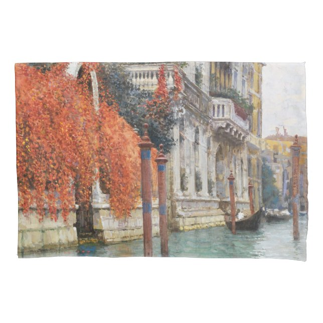 Der Canale Grande in Venedig (von Vincenzo Caprile Kissenbezug (Vorderseite-Links)