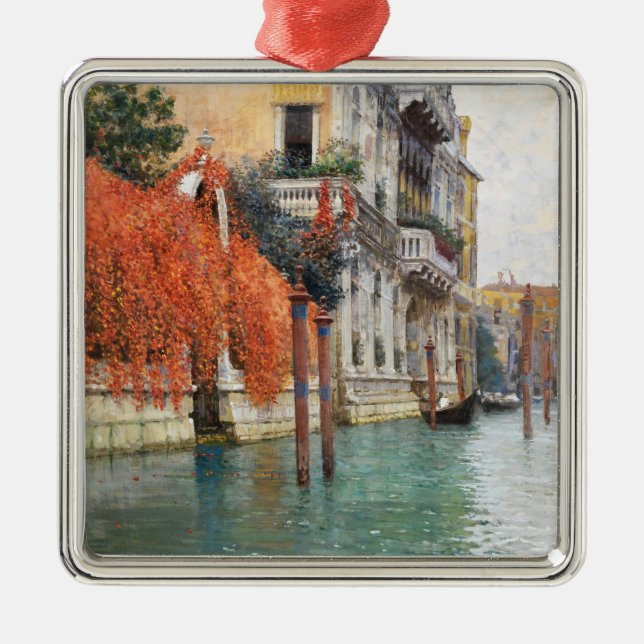 Der Canale Grande in Venedig (von Vincenzo Caprile Ornament Aus Metall (Vorne)