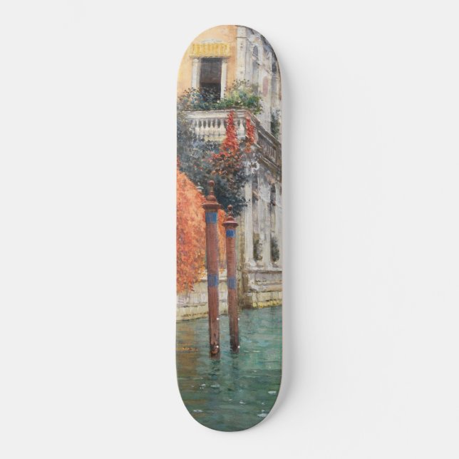 Der Canale Grande in Venedig (von Vincenzo Caprile Skateboard (Vorderseite)