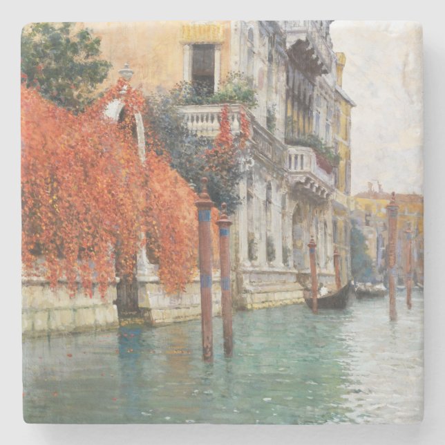 Der Canale Grande in Venedig (von Vincenzo Caprile Steinuntersetzer (Vorderseite)