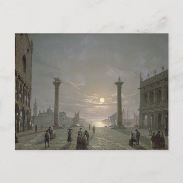 Der Canale Grande vom Markusplatz Postkarte (Vorderseite)