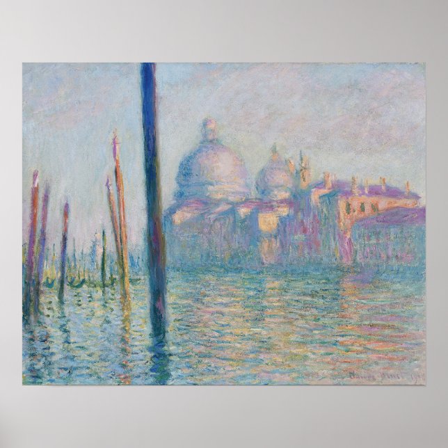 Der Canale Grande von Claude Monet Poster (Vorne)