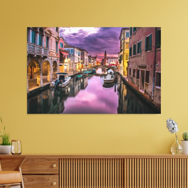 Der Canale Grande von Venedig - Canvas Print Leinwanddruck (Insitu (Wohnzimmer))