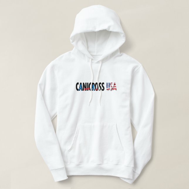 Der Canicross USA der Männer PulloverHoodie Hoodie (Design vorne)