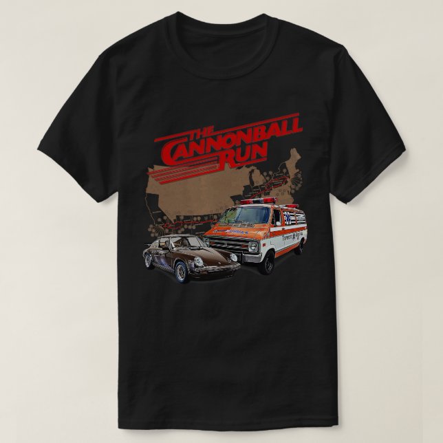 Der Cannonball-Run T-Shirt (Design vorne)